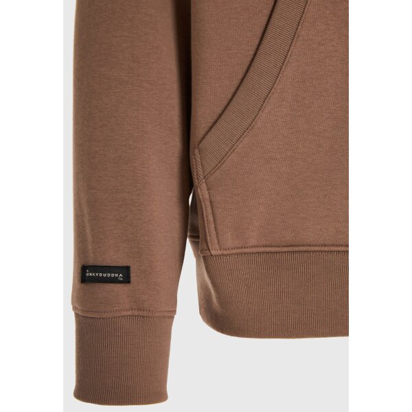 Ανδρικό Φούτερ Με Κουκούλα FUNKY BUDDHA FBM012-002-06 ΚΑΦΕ - Image 7
