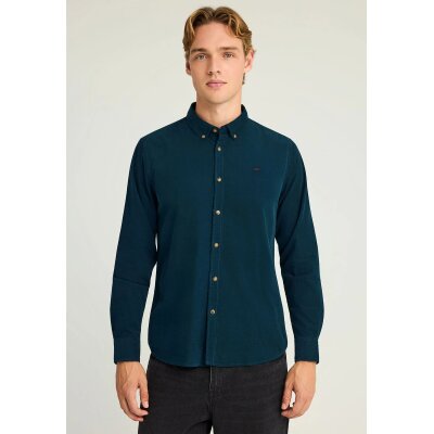 Ανδρικό Πουκάμισο Basic FUNKY BUDDHA FBM012-003-05 ΜΠΛΕ