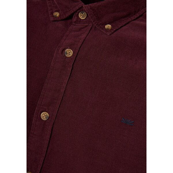 FBM012-003-05_MERLOT_7 Ανδρικό Πουκάμισο Basic FUNKY BUDDHA FBM012-003-05 ΜΠΟΡΝΤΩ - Image 6