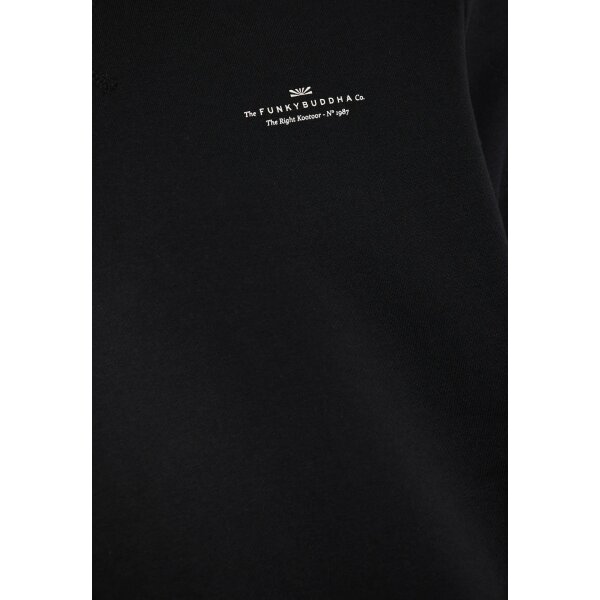 Ανδρικό Φούτερ Με Λαιμόκοψη FUNKY BUDDHA FBM012-003-06 ΜΑΥΡΟ - Image 2