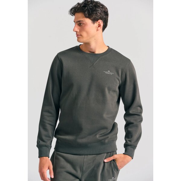 Ανδρικό Φούτερ Με Λαιμόκοψη FUNKY BUDDHA FBM012-003-06 ΧΑΚΙ - Image 1