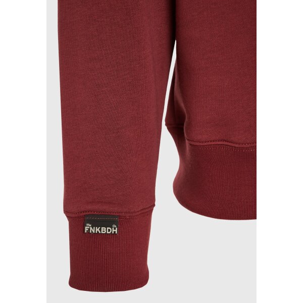 Ανδρικό Φούτερ Με Λαιμόκοψη FUNKY BUDDHA FBM012-003-06 MAROON - Image 5