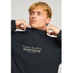 Ανδρική Μπλούζα Με Μακρύ Μανίκι FUNKY BUDDHA FBM012-003-07-ΜΑΥΡΟ - Image 4
