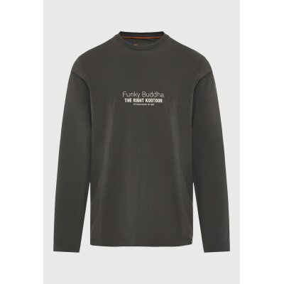 Ανδρική Μπλούζα Με Μακρύ Μανίκι FUNKY BUDDHA FBM012-003-07-FOREST NIGHT