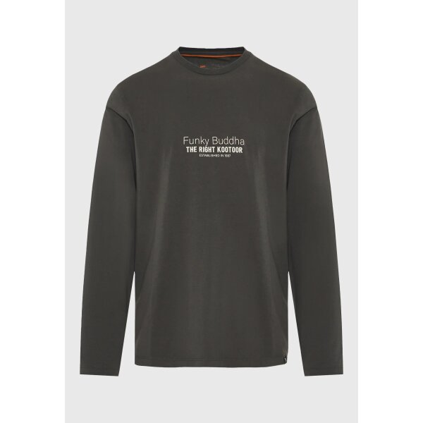 Ανδρική Μπλούζα Με Μακρύ Μανίκι FUNKY BUDDHA FBM012-003-07-FOREST NIGHT - Image 1
