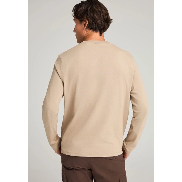 Ανδρική Μπλούζα Με Μακρύ Μανίκι FUNKY BUDDHA FBM012-003-07-LT CIGAR - Image 3