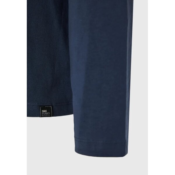 Ανδρική Μπλούζα Με Μακρύ Μανίκι FUNKY BUDDHA FBM012-003-07-ΜΠΛΕ - Image 3