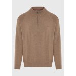 Ανδρικό Πλεκτό Με Φερμουάρ FUNKY BUDDHA FBM012-003-09 ΚΑΦΕ - Image 5