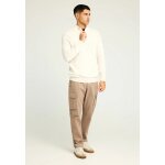 Ανδρικό Πλεκτό Με Φερμουάρ FUNKY BUDDHA FBM012-003-09 ΕΚΡΟΥ - Image 2