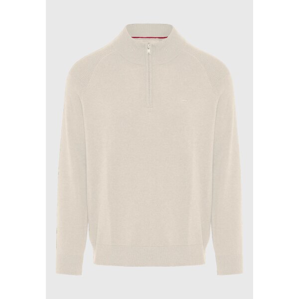 Ανδρικό Πλεκτό Με Φερμουάρ FUNKY BUDDHA FBM012-003-09 ΕΚΡΟΥ - Image 5