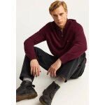 Ανδρικό Πλεκτό Με Φερμουάρ FUNKY BUDDHA FBM012-003-09 MERLOT MEL - Image 2