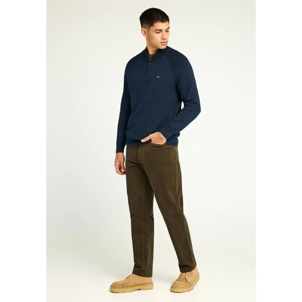 Ανδρικό Πλεκτό Με Φερμουάρ FUNKY BUDDHA FBM012-003-09 ΜΠΛΕ - Image 2