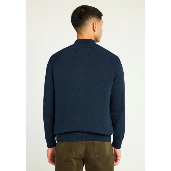 Ανδρικό Πλεκτό Με Φερμουάρ FUNKY BUDDHA FBM012-003-09 ΜΠΛΕ - Image 4