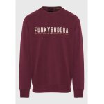 Ανδρικό Φούτερ Με Λαιμόκοψη FUNKY BUDDHA FBM012-004-06 MERLOT
