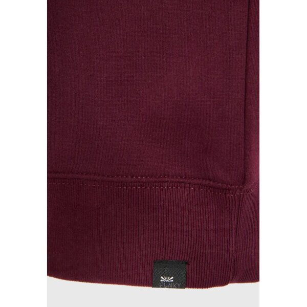 Ανδρικό Φούτερ Με Λαιμόκοψη FUNKY BUDDHA FBM012-004-06 MERLOT - Image 4