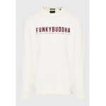 Ανδρικό Φούτερ Με Λαιμόκοψη FUNKY BUDDHA FBM012-004-06 ΛΕΥΚΟ