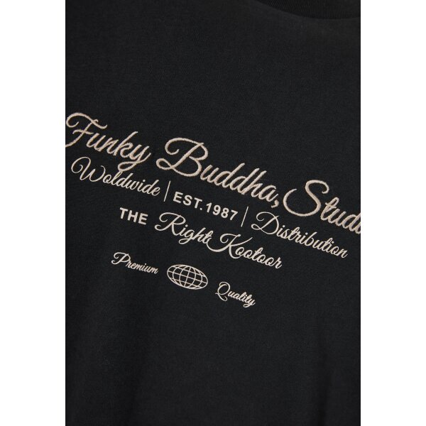 Ανδρική Μπλούζα Με Μακρύ Μανίκι FUNKY BUDDHA FBM012-004-07-ΜΑΥΡΟ - Image 2