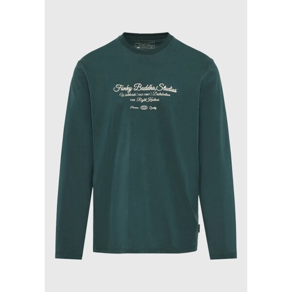 FBM012-004-07_PINE_GREEN_6 Ανδρική Μπλούζα Με Μακρύ Μανίκι FUNKY BUDDHA FBM012-004-07-ΠΡΑΣΙΝΟ - Image 1