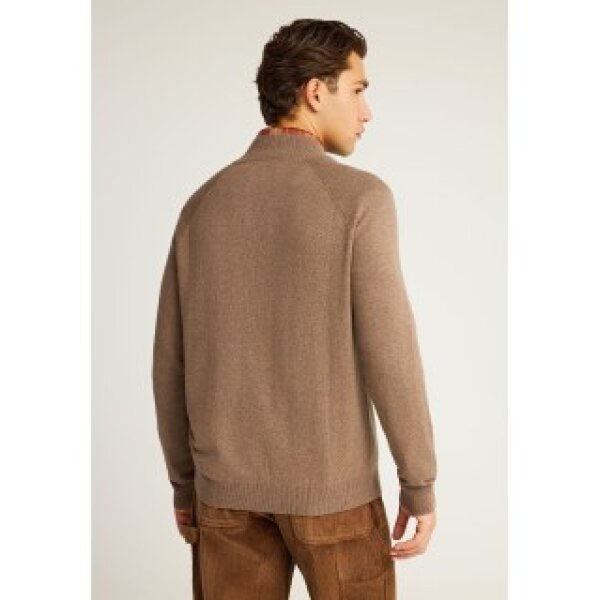 Ανδρική Πλεκτή Ζακέτα FUNKY BUDDHA FBM012-004-09 CIGAR MEL - Image 4