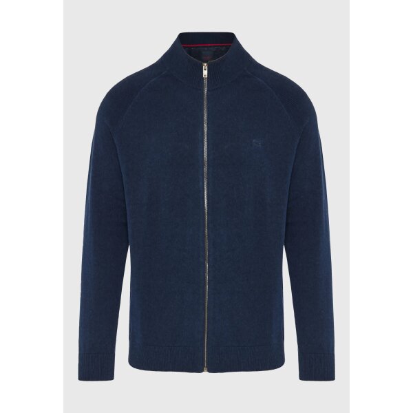 Ανδρική Πλεκτή Ζακέτα FUNKY BUDDHA FBM012-004-09 ΜΠΛΕ - Image 1