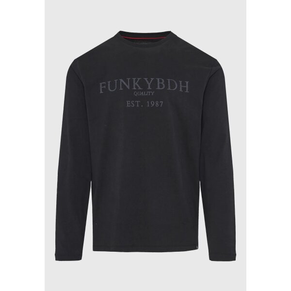 FBM012-005-07_BLACK_6 Ανδρική Μπλούζα Με Μακρύ Μανίκι FUNKY BUDDHA FBM012-005-07 ΜΑΥΡΟ - Image 1