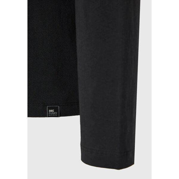Ανδρική Μπλούζα Με Μακρύ Μανίκι FUNKY BUDDHA FBM012-005-07 ΜΑΥΡΟ - Image 5