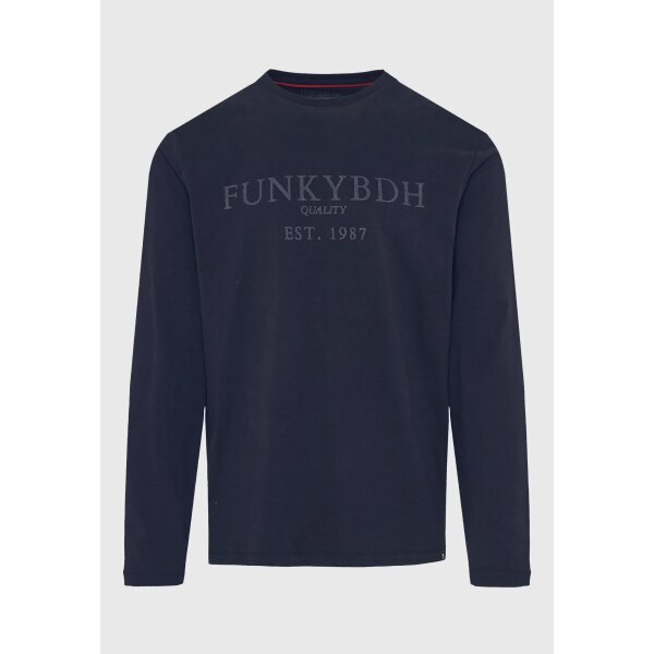 FBM012-005-07_NAVY_6 Ανδρική Μπλούζα Με Μακρύ Μανίκι FUNKY BUDDHA FBM012-005-07 ΜΠΛΕ - Image 1