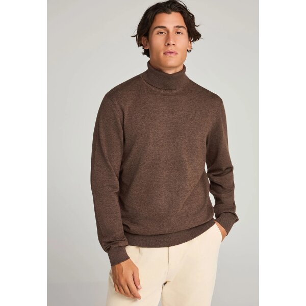 Ανδρικό Πλεκτό Με Ψηλό Λαιμό FUNKY BUDDHA FBM012-005-09 ΚΑΦΕ - Image 1