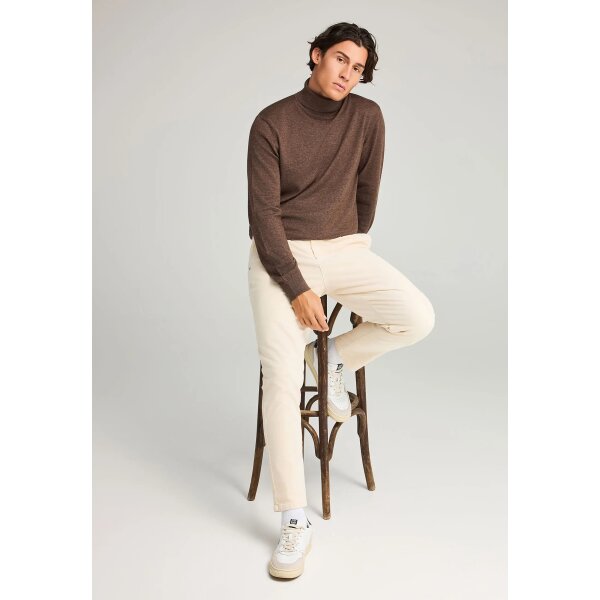 Ανδρικό Πλεκτό Με Ψηλό Λαιμό FUNKY BUDDHA FBM012-005-09 ΚΑΦΕ - Image 7