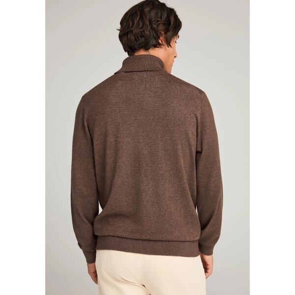 Ανδρικό Πλεκτό Με Ψηλό Λαιμό FUNKY BUDDHA FBM012-005-09 ΚΑΦΕ - Image 6