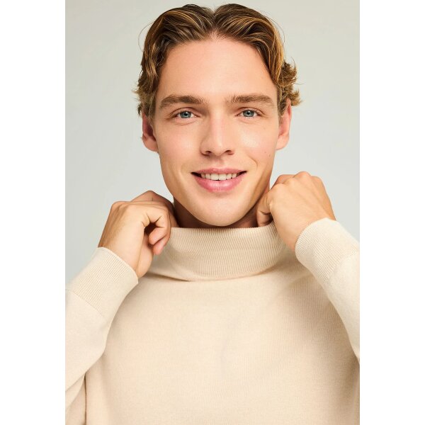 Ανδρικό Πλεκτό Με Ψηλό Λαιμό FUNKY BUDDHA FBM012-005-09 ΜΠΕΖ - Image 4