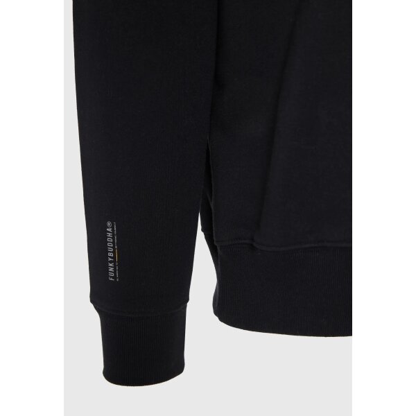 Ανδρικό Φούτερ Με Λαιμόκοψη FUNKY BUDDHA FBM012-008-06 ΜΑΥΡΟ - Image 3