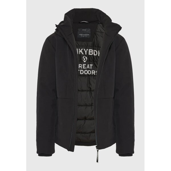 Ανδρικό Τζάκετ Casual FUNKY BUDDHA FBM012-015-01 ΜΑΥΡΟ - Image 2