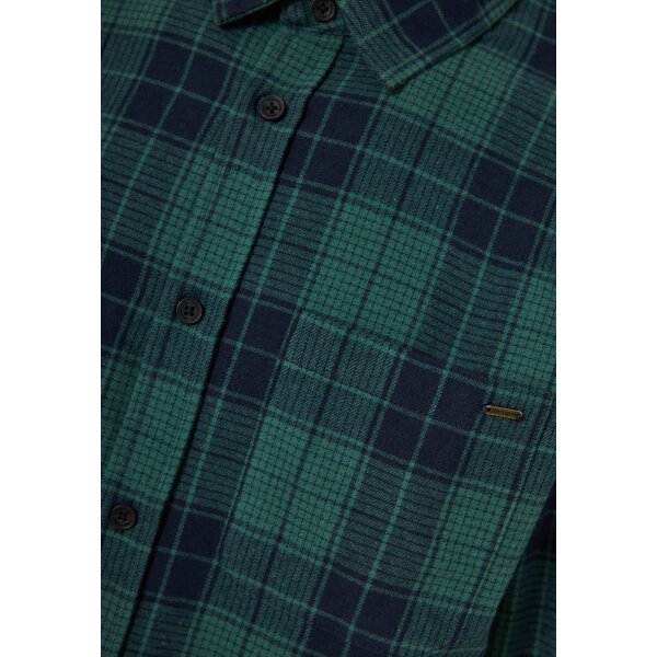 Ανδρικό Πουκάμισο Καρό FUNKY BUDDHA FBM012-018-05 ΠΡΑΣΙΝΟ - Image 4