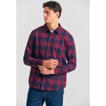 Ανδρικό Πουκάμισο Καρό FUNKY BUDDHA FBM012-018-05 ΚΟΚΚΙΝΟ
