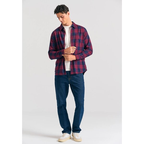 Ανδρικό Πουκάμισο Καρό FUNKY BUDDHA FBM012-018-05 ΚΟΚΚΙΝΟ - Image 3