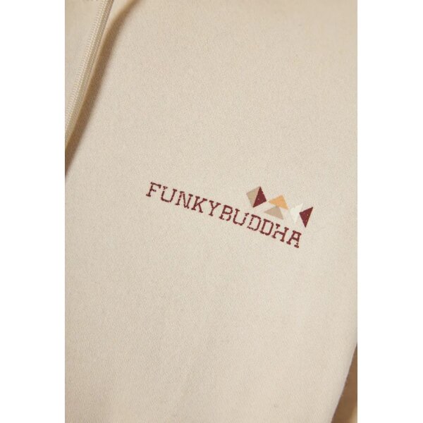 Ανδρικό Φούτερ Με Κουκούλα FUNKY BUDDHA FBM012-028-06 ΕΚΡΟΥ - Image 2