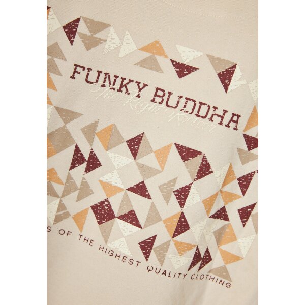 Ανδρικό Φούτερ Με Κουκούλα FUNKY BUDDHA FBM012-028-06 ΕΚΡΟΥ - Image 4