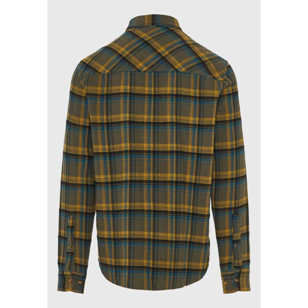 Ανδρικό Πουκάμισο Καρό FUNKY BUDDHA FBM012-029-05 DUSTY OLIVE - Image 6