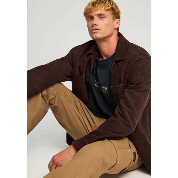 FBM012-030-02_HAZELNUT_5 Ανδρικό Παντελόνι Cargo FUNKY BUDDHA FBM012-030-02 HAZELNUT - Image 6