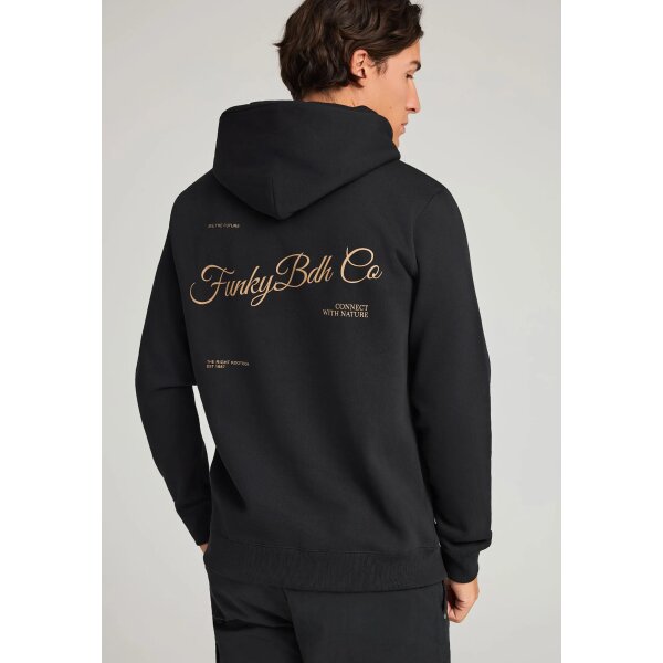 Ανδρικό Φούτερ Με Κουκούλα FUNKY BUDDHA FBM012-062-06 ΜΑΥΡΟ - Image 3
