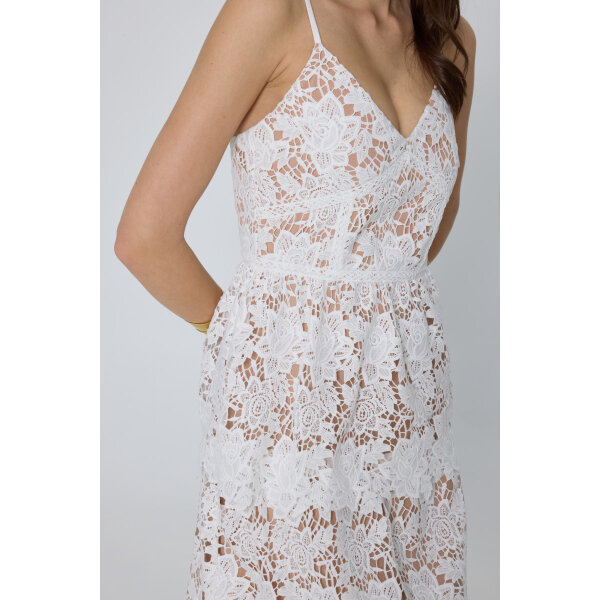 Δαντελένιο Φόρεμα FRANCESCA DRESS MIND MATTER MML25-01-07-024_WHITE - Image 3