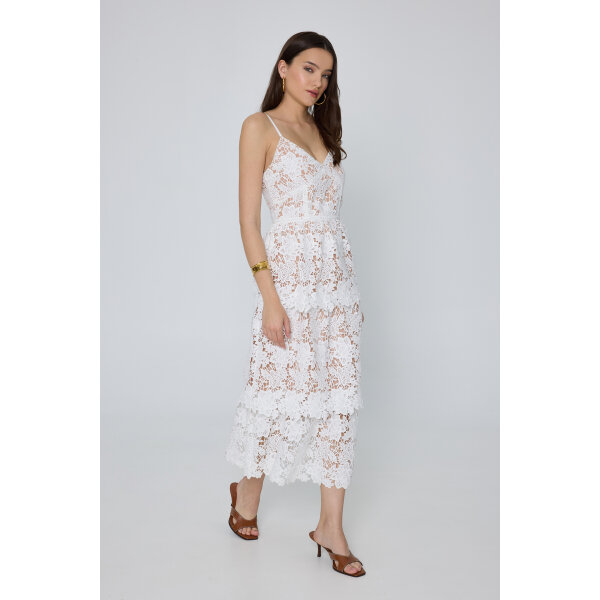 Δαντελένιο Φόρεμα FRANCESCA DRESS MIND MATTER MML25-01-07-024_WHITE - Image 4