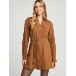 Γυναικείο Φόρεμα Μίνι FUNKY BUDDHA FBL012-138-13-CHESTNUT