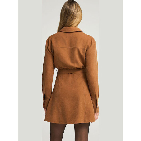 Γυναικείο Φόρεμα Μίνι FUNKY BUDDHA FBL012-138-13-CHESTNUT - Image 3