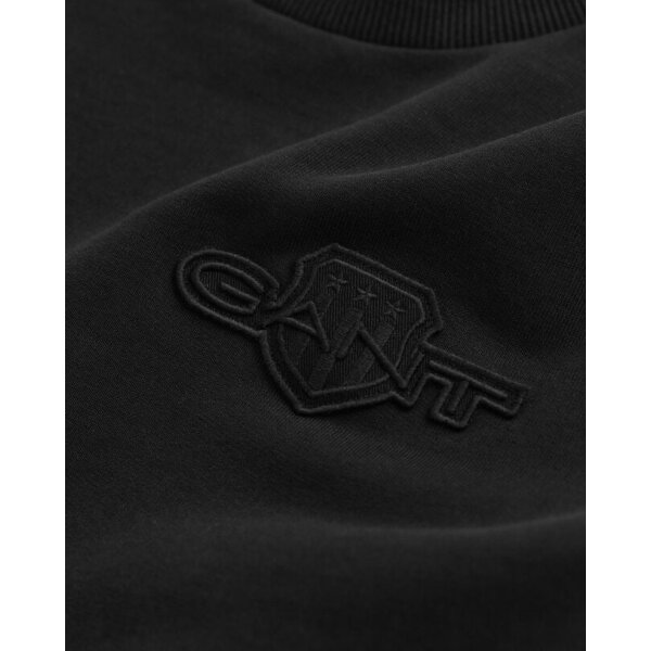 Ανδρικό φούτερ λαιμόκοψη Crew Neck Sweatshirt GANT 2067055-005 μαύρο - Image 2