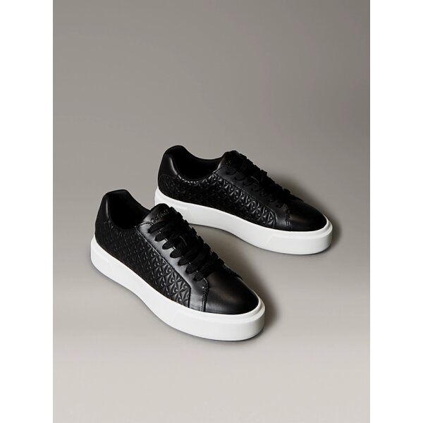 Γυναικεία Δερμάτινα Sneakers Με Λογότυπο BLACK CALVIN KLEIN YW0YW02006-BEH - Image 2