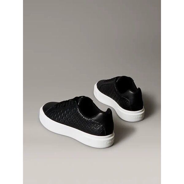 Γυναικεία Δερμάτινα Sneakers Με Λογότυπο BLACK CALVIN KLEIN YW0YW02006-BEH - Image 4