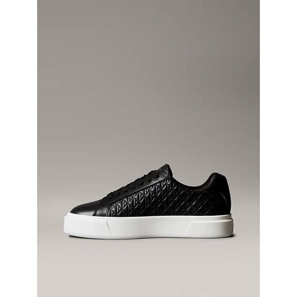 Γυναικεία Δερμάτινα Sneakers Με Λογότυπο BLACK CALVIN KLEIN YW0YW02006-BEH - Image 5
