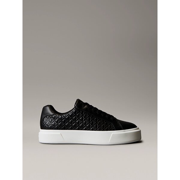 Γυναικεία Δερμάτινα Sneakers Με Λογότυπο BLACK CALVIN KLEIN YW0YW02006-BEH - Image 1